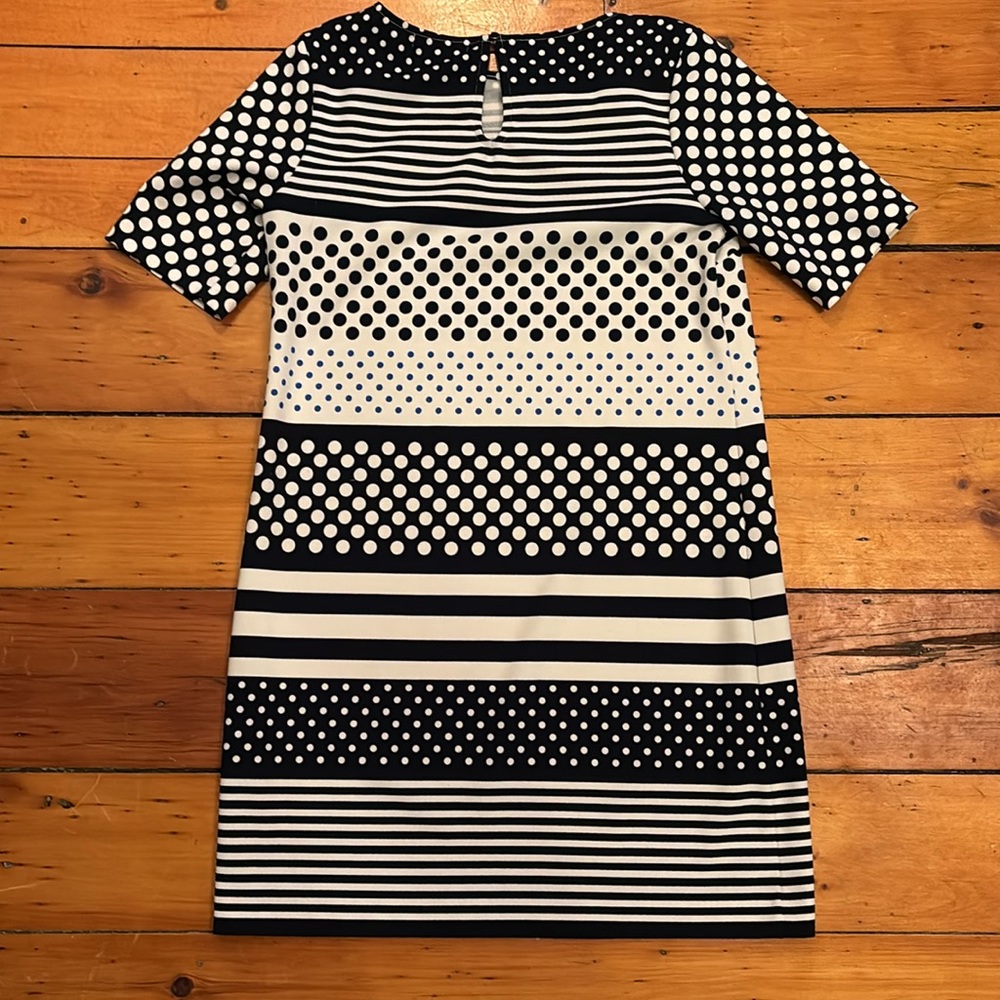 Banana Republic Black and White Patterned Mini Dress - Picture 6 of 6